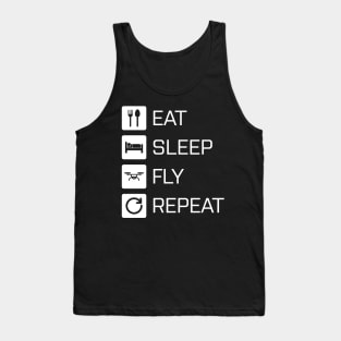 Eat Sleep Fly Repeat Tank Top